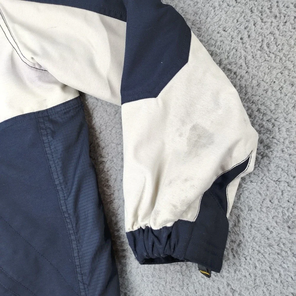 Abercrombie & Fitch Jacket Mens Medium Blue White 1892 Mountain Outerwear Zip-Up